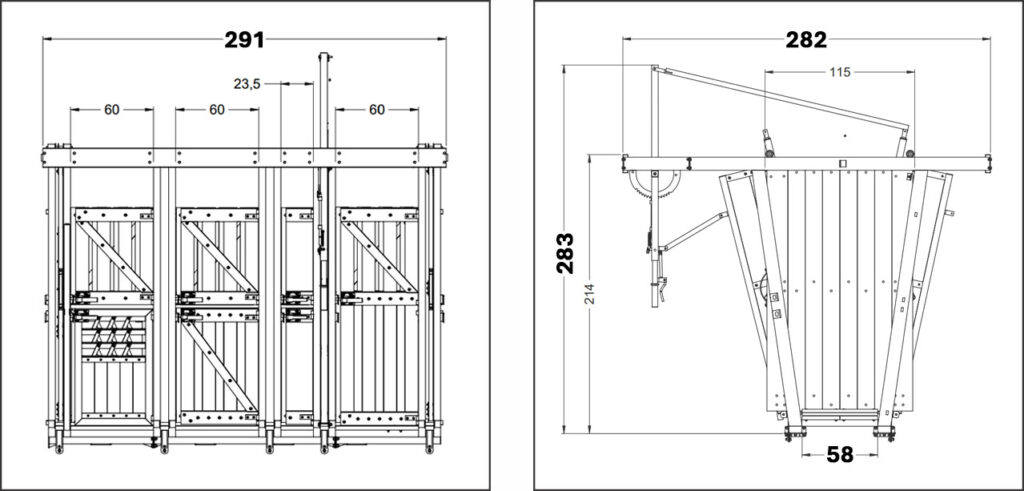 Balança Brete com Cavalete Metálica